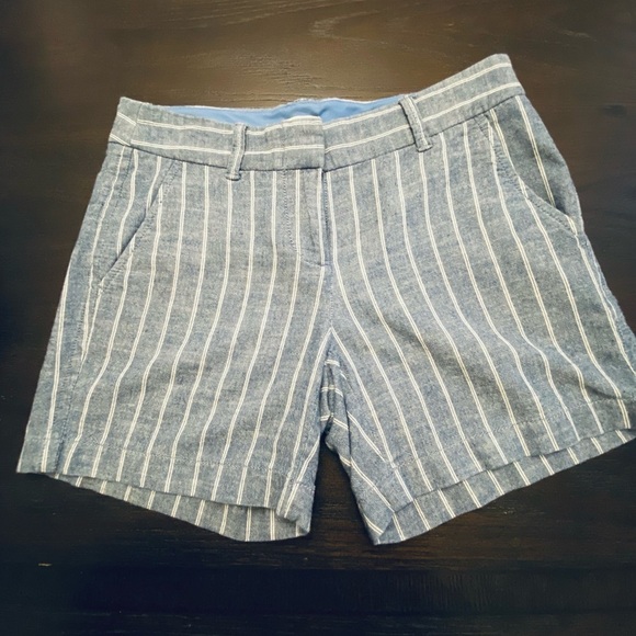 J. Crew Striped Blue Women's Shorts, Size 00 - Picture 1 of 5